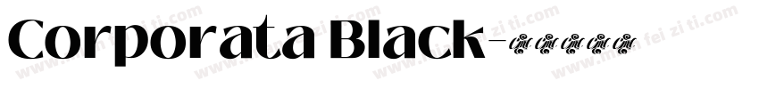Corporata Black字体转换